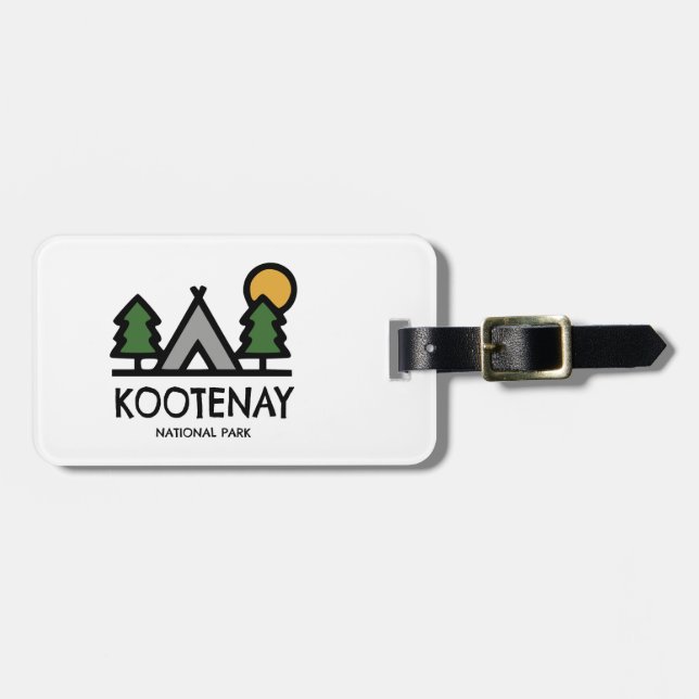 Kootenay nationalpark bagagebricka (Horisontell Framsida)