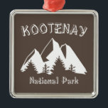 Kootenay nationalpark julgransprydnad metall<br><div class="desc">Kootenay nationalpark är en nationalpark i sydöstra British Columbia,  Kanada med otroliga landvinningar,  rikliga vilda djur och med mötande toppmöten.</div>