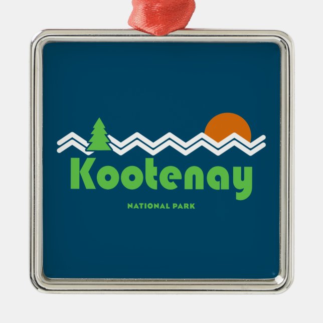 Kootenay nationalpark Retro Julgransprydnad Metall (Framsidan)