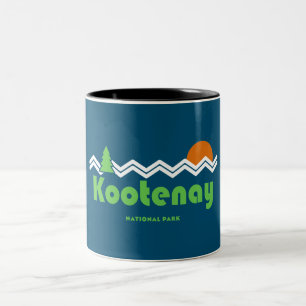Kootenay nationalpark Retro Två-Tonad Mugg