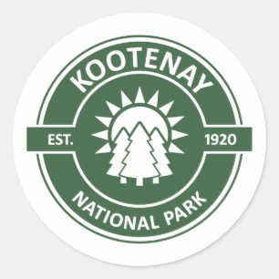 Kootenay nationalpark runt klistermärke