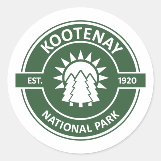 Kootenay nationalpark runt klistermärke (Framsida)