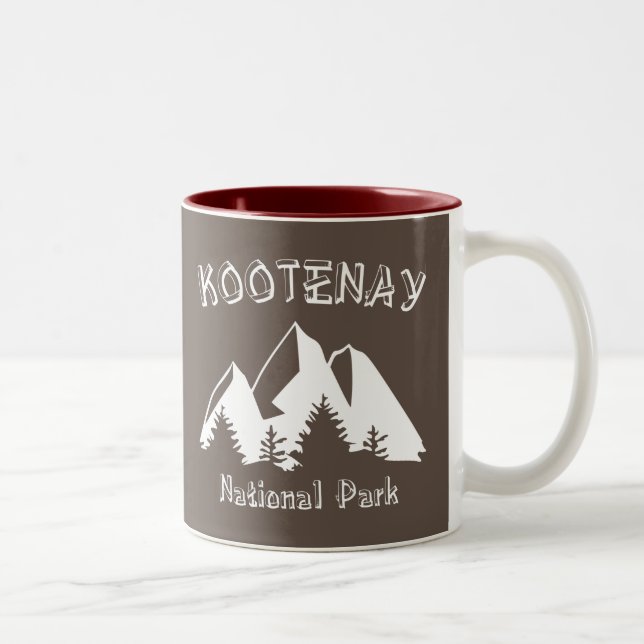 Kootenay nationalpark Två-Tonad mugg (Höger)