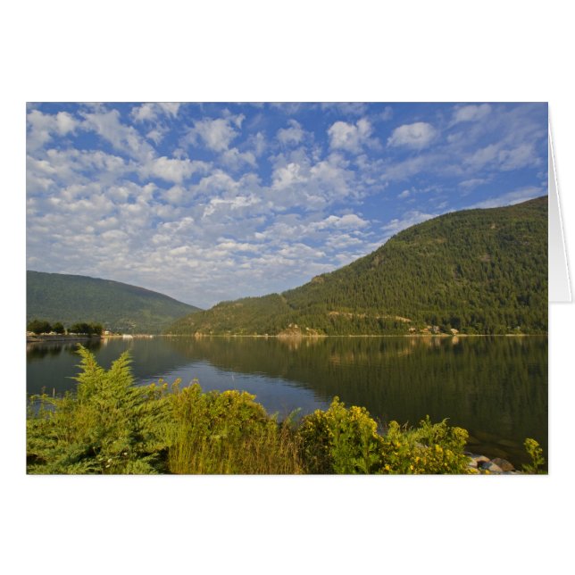 Kootenay Sjö i Nelson British Columbia Hälsningskort (Framsidan Horizontal)