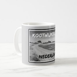 Kootwijkerzand, Nederland, Svarta och vita Kaffemugg