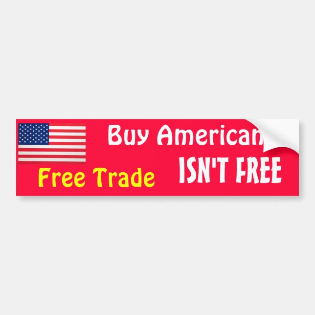 Köp American Bumper Sticker Bildekal (Framsidan)