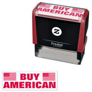 Köp American USA flagga anpassningsbar Självfärgande Stämpel