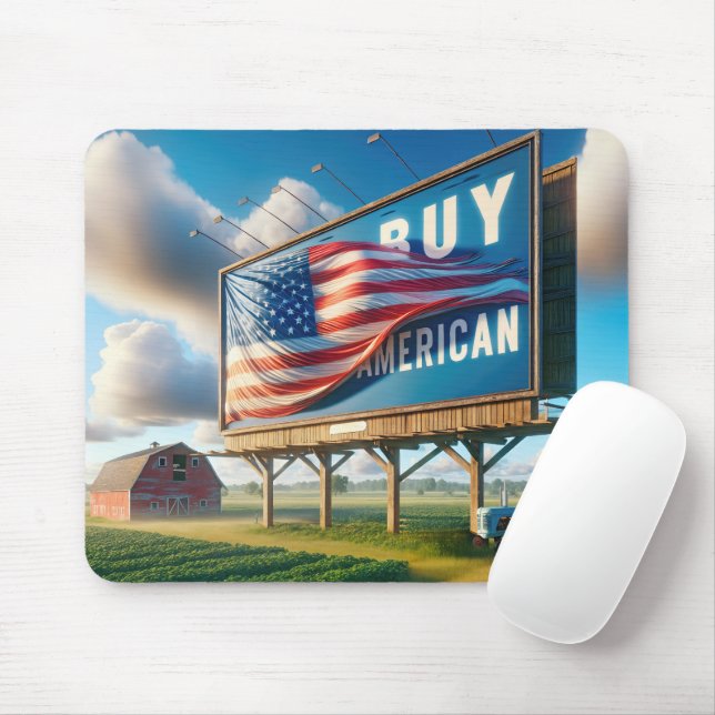 Köp amerikansk Billboard med Farm Tractor Musmatta (Med mus)