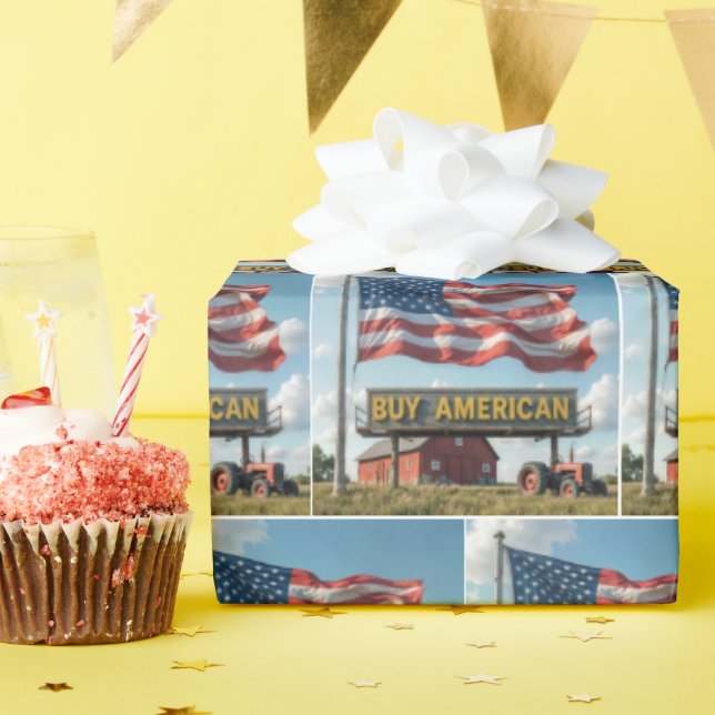 Köp Amerikansk Skylt Med Lada Och Traktor Presentpapper (Födelsedagsfest)