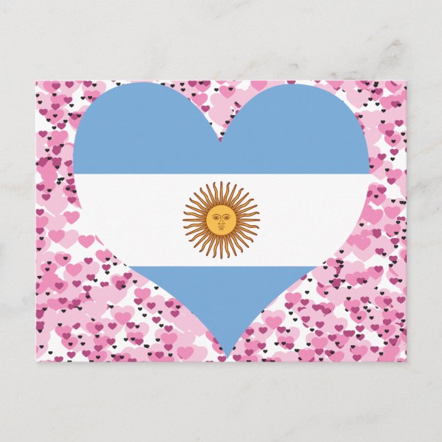 Köp Argentina Flagga Vykort (Framsida)