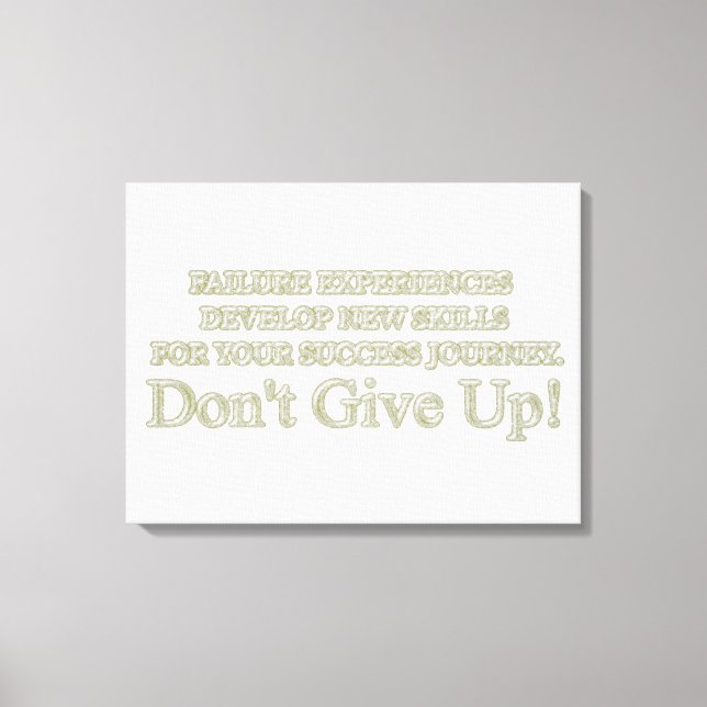 Köp av "felupplevelser" i Cute Artwork-designen Canvastryck (Framsida)