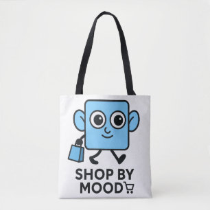 Köp av mood - Cute Smilo Tote Bag Tygkasse