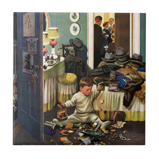 Köp av tomma småbarn kakelplatta (Framsidan)