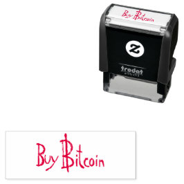 Köp Bitcoin det ursprungliga teckensnittssjälvtryc Självfärgande Stämpel