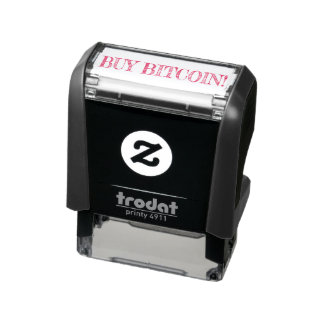 KÖP BITCOIN! frimärke bläck! Självfärgande Stämpel