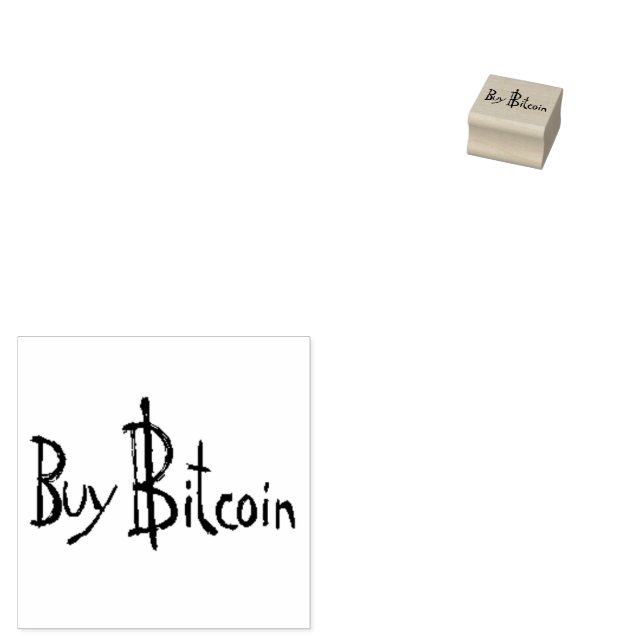 Köp Bitcoin Original font self-inking Money frimär Stämpel (Stämplad)