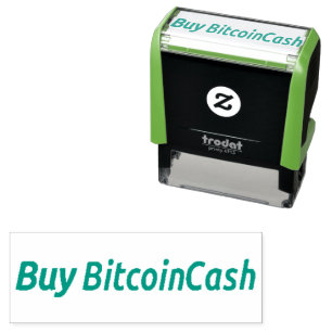 Köp BitcoinCash självinking money frimärke Självfärgande Stämpel