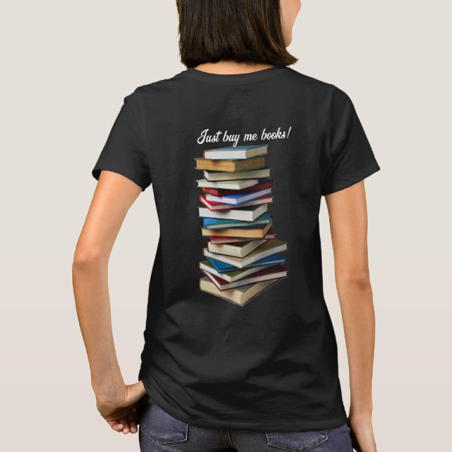 Köp böcker till mig t shirt (Baksida)