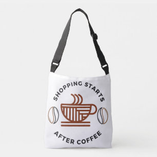 Köp börjar efter kaffe axelväska