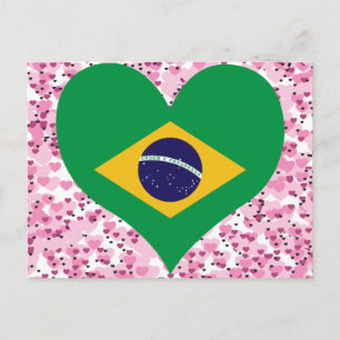 Köp Brasilien Flagga Vykort