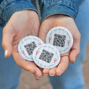 Köp Bruden en Drink Möhippa QR-kod Knapp