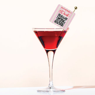 Köp bruden en drink Möhipparty  Fyrkantigt Klistermärke