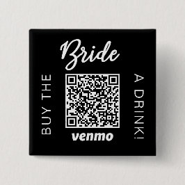 Köp Bruden En Dryck Med QR-kod Venmo Svart Knapp