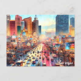 Köp coola Travel Vintage las vegas-vykort Vykort