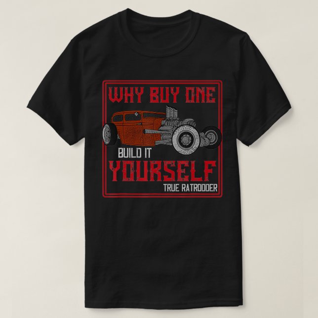 Köp den inte Bygger Råtta Rod T Shirt (Design framsida)