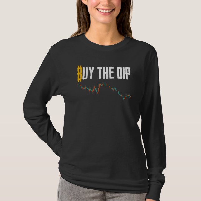 Köp Dip Bitcoin Kryptovaluta Handel Hodler T Shirt (Framsida)