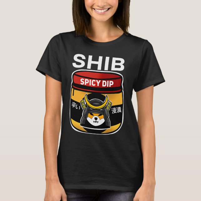 Köp Dip Crypto Samurai Shiba Inu-mynt T Shirt (Framsida)