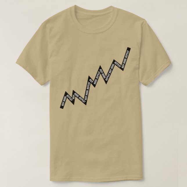 Köp dolt upprepat linjediagram svart t shirt (Design framsida)