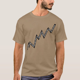 Köp dolt upprepat linjediagram svart t shirt