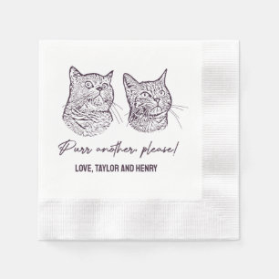 Köp en annan, anpassad Pet Bröllop Napkins Pappersservett