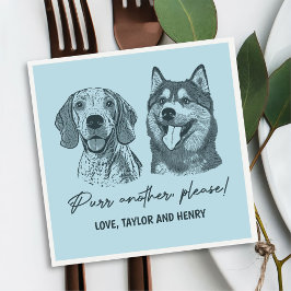 Köp en annan, anpassad Pet Bröllop Napkins Pappersservett