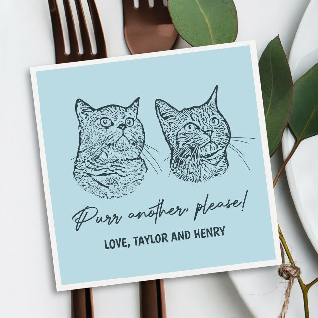 Köp en annan, anpassad Pet Bröllop Napkins Pappersservett (Skapare uppladdad)
