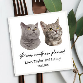 Köp en annan, anpassad Pet Bröllop Napkins Pappersservett