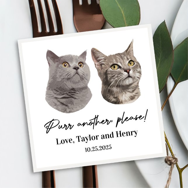 Köp en annan, anpassad Pet Bröllop Napkins Pappersservett (Skapare uppladdad)