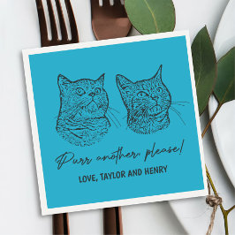 Köp en annan, anpassad Pet Bröllop Napkins Pappersservett