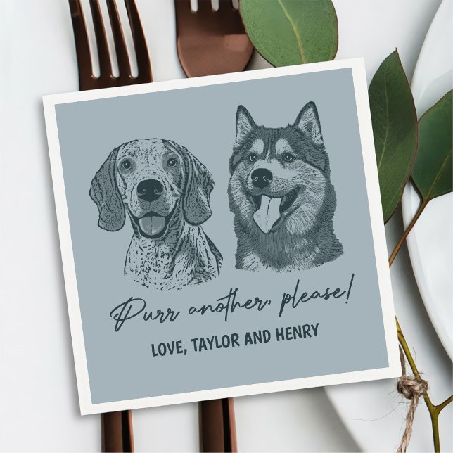 Köp en annan, anpassad Pet Bröllop Napkins Pappersservett (Skapare uppladdad)