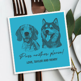 Köp en annan, anpassad Pet Bröllop Napkins Pappersservett