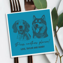 Köp en annan, anpassad Pet Bröllop Napkins