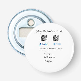 Köp en drink-donation QR Venmo PayPal Flasköppnare