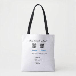 Köp en drink-donation QR Venmo PayPal Tygkasse