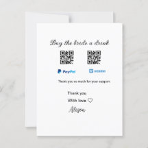 Köp en drink-donation QR Venmo PayPal