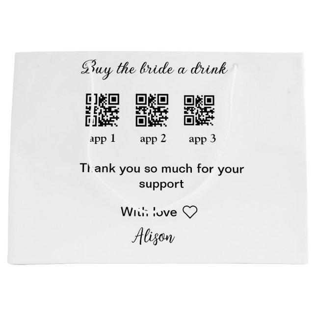 Köp en drink scan QR-kod tackInbjudan (Framsidan)