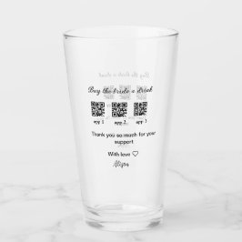 Köp en drink scan QR-kod tackInbjudan Glaskopp