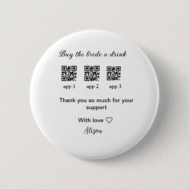 Köp en drink scan QR-kod tackInbjudan Knapp (Framsida)