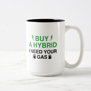 Köp en hybrid jag behöver din gas Två-Tonad mugg