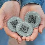 Köp en KN-kod från Bride a Drink Bachelorette Part Knapp<br><div class="desc">Avrunda några gratisdrycker för bruden på hennes bachelorette Party eller bachelorette helg med dessa personlig QR-kodknappar i sage grönt. Utformningen har två linjer anpassningsbar text (som visas med "Köp en brud en drink" och "skanna för att betala av Venmo") i vitt, med ett anpassade QR-kod i mitten. Lägg till länken...</div>